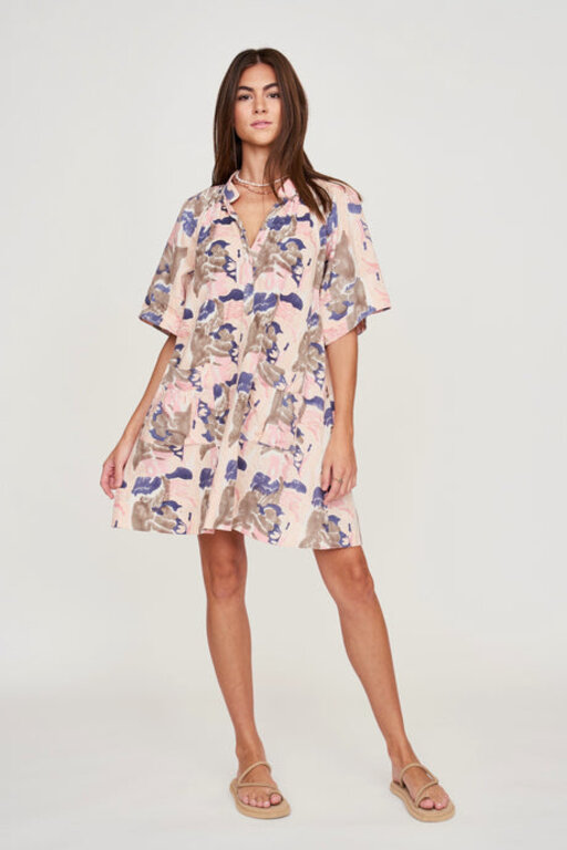 MIRTH MIRTH faro short dress in reef in shortcake