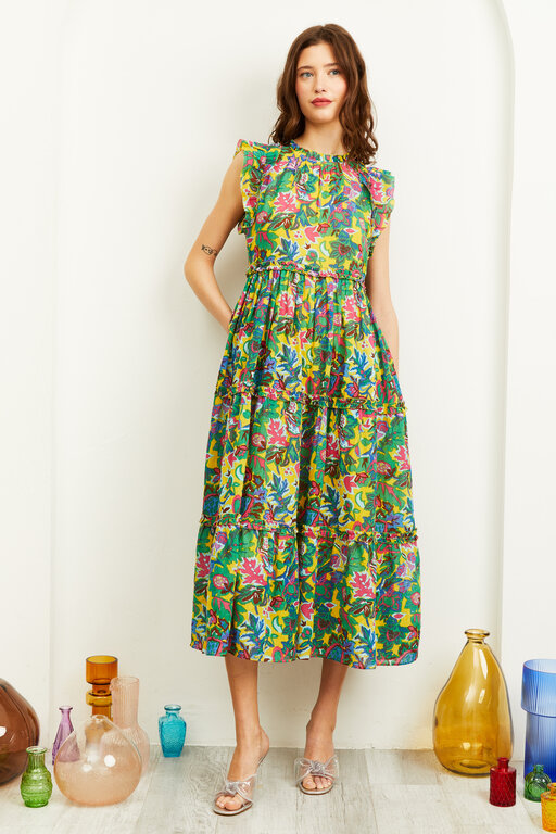 LOVE THE LABEL Love the Label Poppy Maxi Dress Petra Print