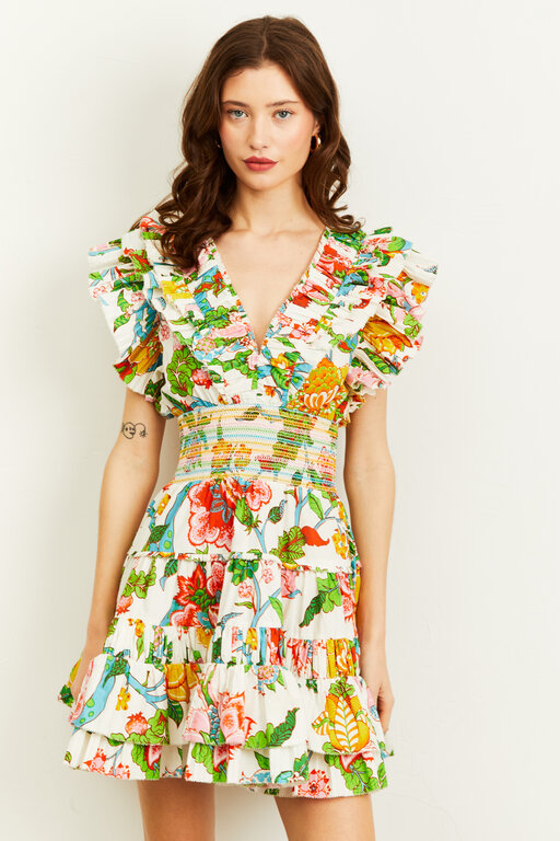 LOVE THE LABEL Love the Label Maribel Dress Nirvana Floral Print