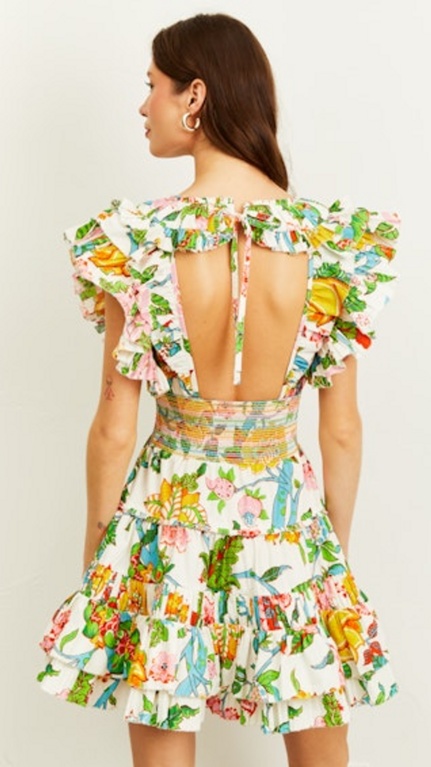 LOVE THE LABEL Love the Label Maribel Dress Nirvana Floral Print