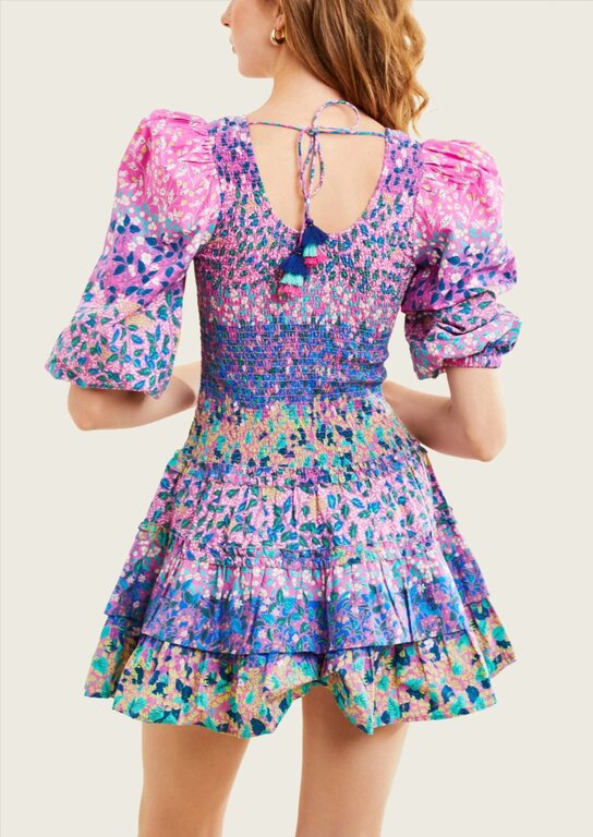 LOVE THE LABEL Love the Label Audrey Dress Samira Print Pink