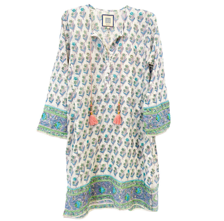 BELL Bell Tunic Cover up Green turq print