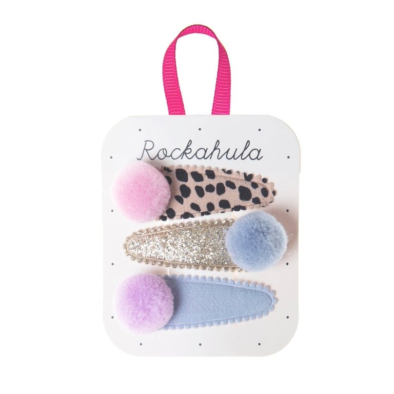 ROCKAHULA ROCKAHULA Luna Leopard Pom Pom Clips