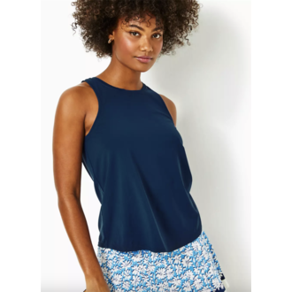 LILLY PULITZER LILLY PULITZER WESTLEY ACTIVE TANK UPF 5 LOW TIDE NAVY