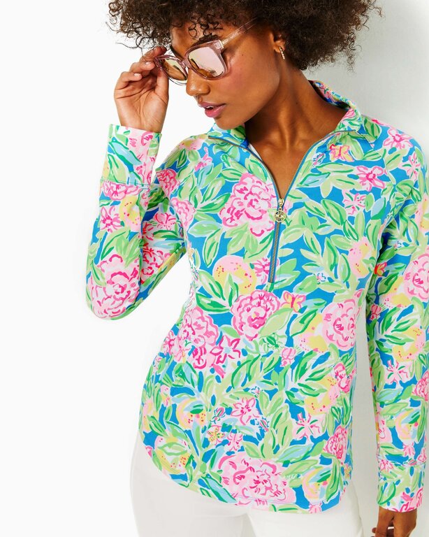 LILLY PULITZER LILLY PULITZER UPF 50+ SKIPPER POPOVER MULTI GROVE GARDEN