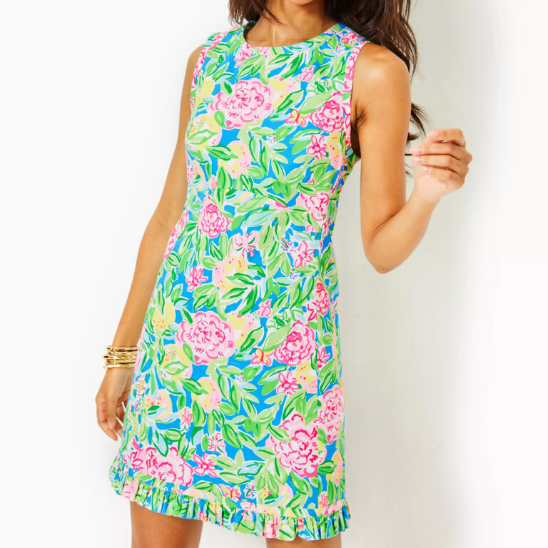 LILLY PULITZER LILLY PULITZER POPPY STRETCH COTTON SHIF MULTI GROVE GARDEN