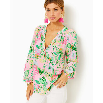 LILLY PULITZER LILLY PULITZER ELSA TOP MULTI VIA AMORE SPRITZER