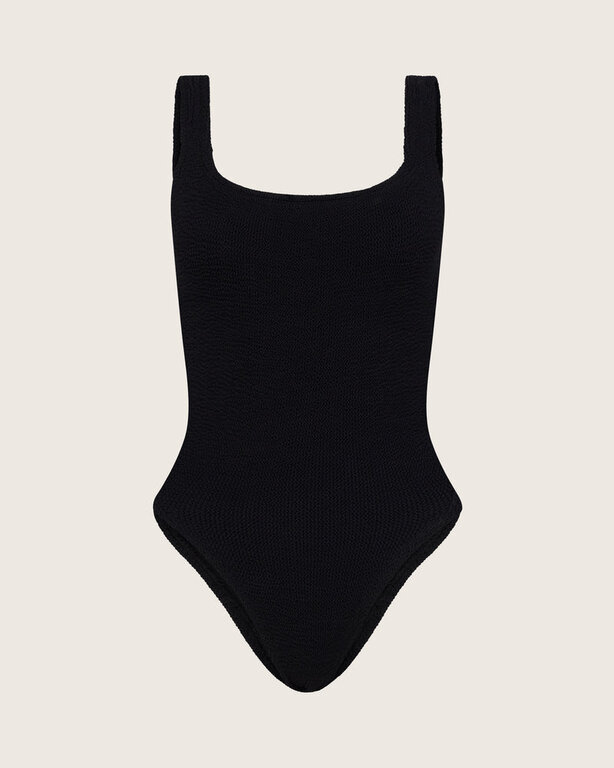 HUNZA G HUNZA G SQUARE NECK SWIM  BLACK