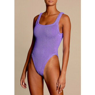 HUNZA G HUNZA G SQUARE NECK SWIM LILAC