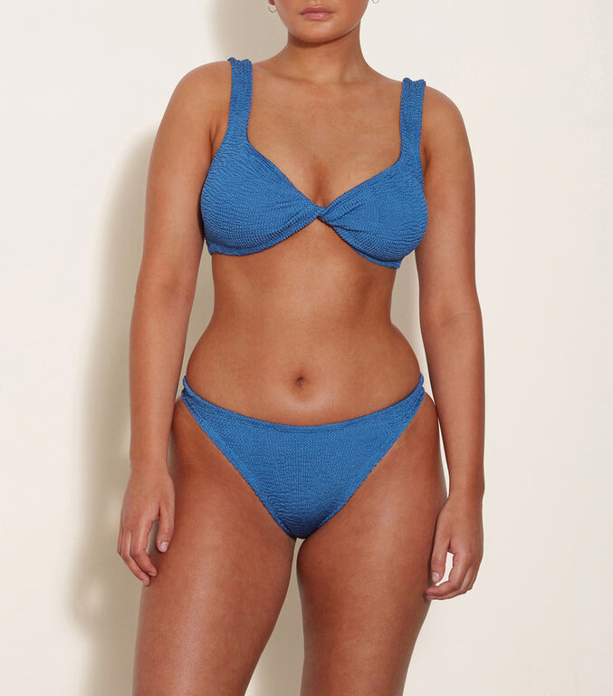 HUNZA G HUNZA G JUNO BIKINI METALLIC DENIM