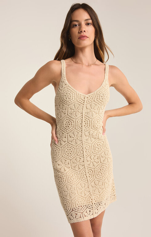 Z SUPPLY Z Supply Allure Crochet Mini Dress Natural