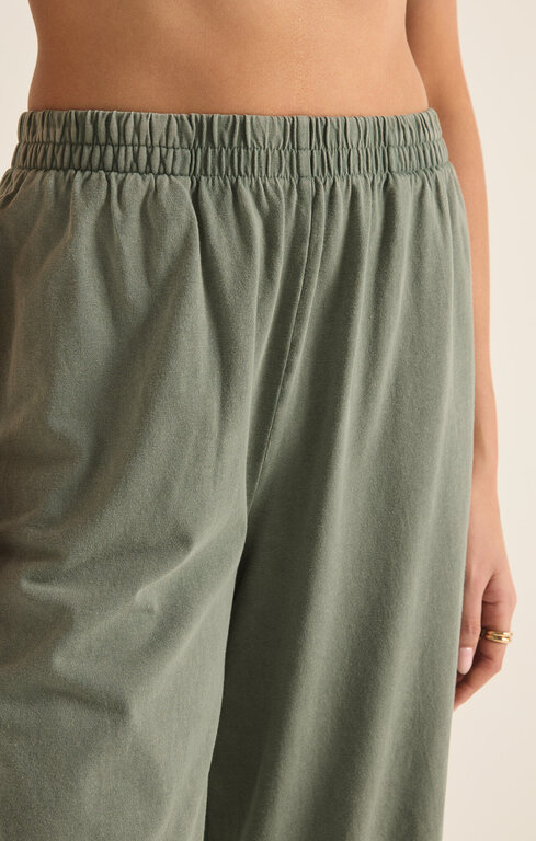 Z SUPPLY Z Supply Scout Jersey Flare Pant Palm Green