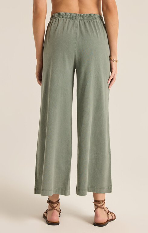 Z SUPPLY Z Supply Scout Jersey Flare Pant Palm Green