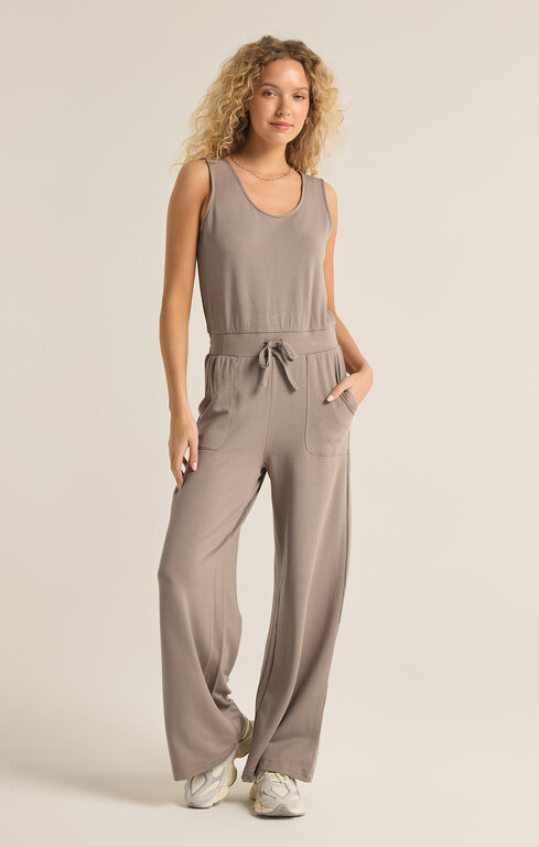 Z SUPPLY Z Supply Layover Jumpsuit Slate Grey