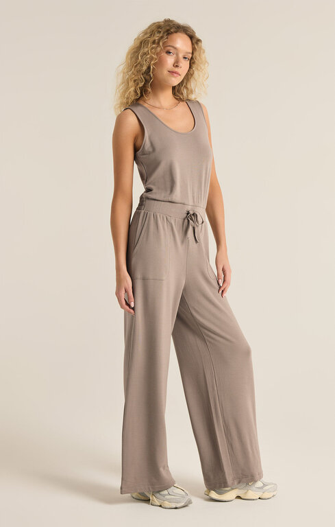 Z SUPPLY Z Supply Layover Jumpsuit Slate Grey