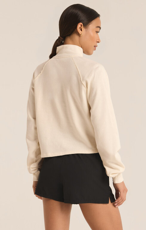 Z SUPPLY Z Supply On The Run Half Zip Sweatshirt Sandstone