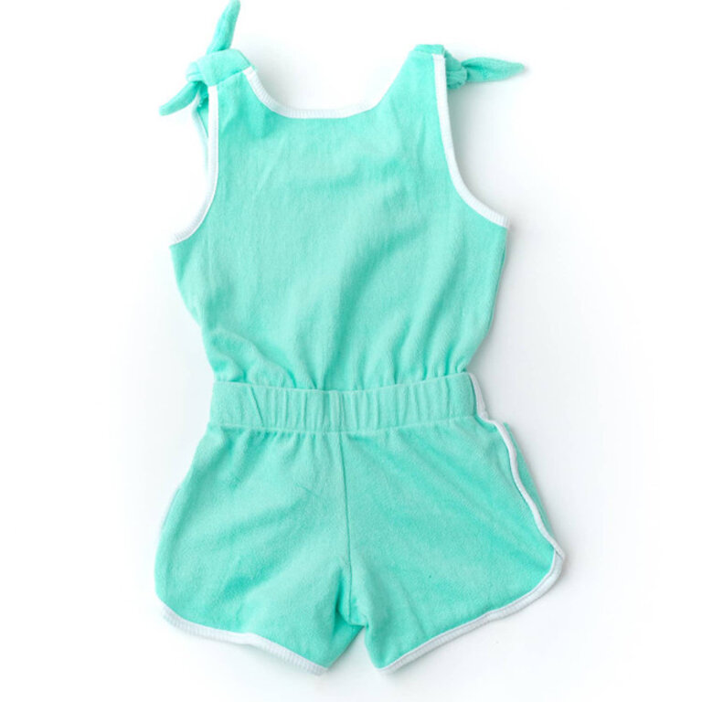 SHADE CRITTERS Shade Critters terry romper - mint mint
