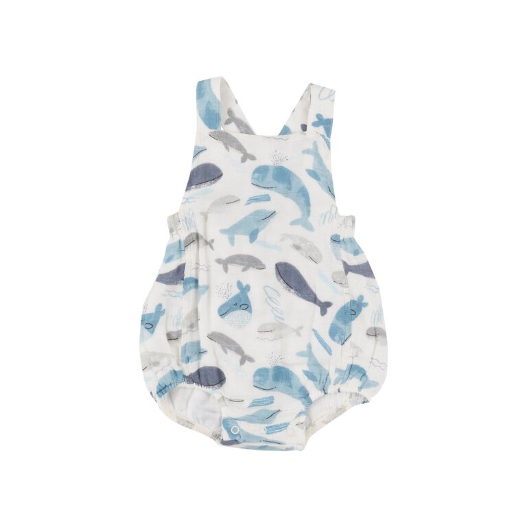 ANGEL DEAR Angel Dear SB Blue Whales Retro Sunsuit