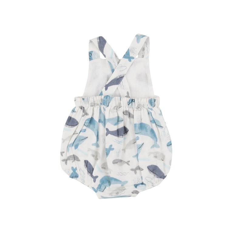 ANGEL DEAR Angel Dear SB Blue Whales Retro Sunsuit