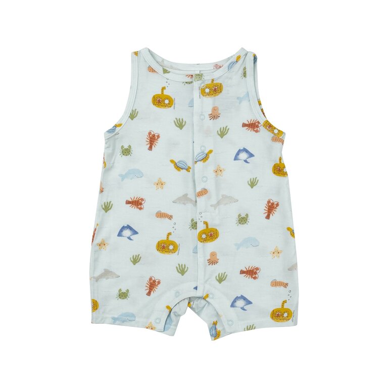 ANGEL DEAR Angel Dear SB Inky Ocean Shortie Romper