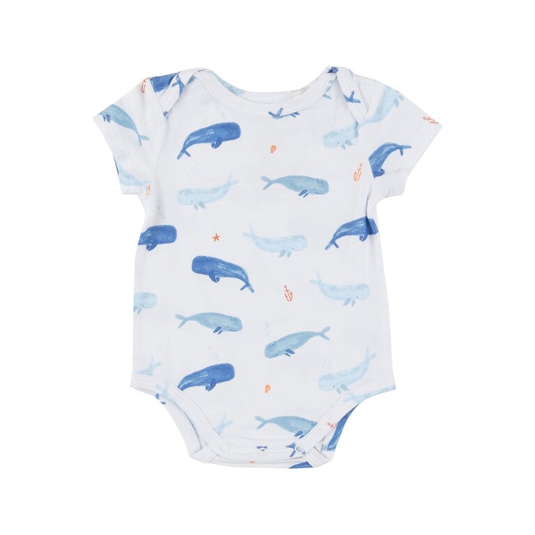 ANGEL DEAR Angel Dear SB Whale Hello There Bodysuit