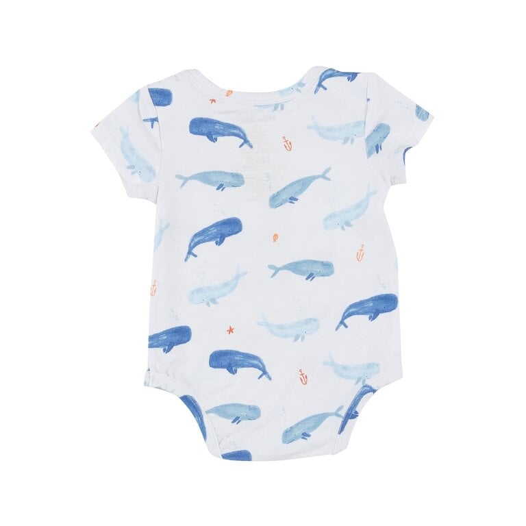 ANGEL DEAR Angel Dear SB Whale Hello There Bodysuit