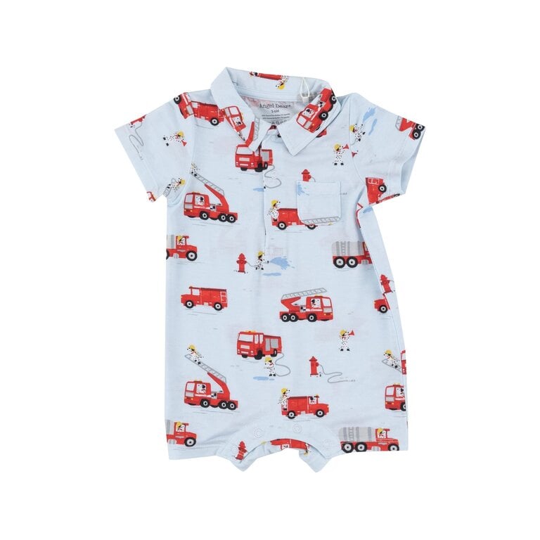 ANGEL DEAR Angel Dear SB Firetruck Dalmations Polo Shortie