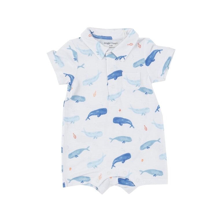 ANGEL DEAR Angel Dear SB Whale Hello There Polo Shortie