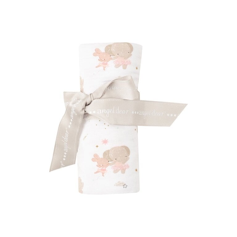 ANGEL DEAR Angel Dear SB Elephant + Bunny Ballerinas Swaddle Blanket