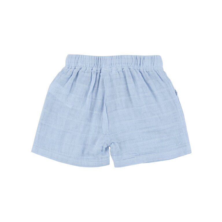 ANGEL DEAR Angel Dear SB Dusty Blue Solid Muslin Muslin Short