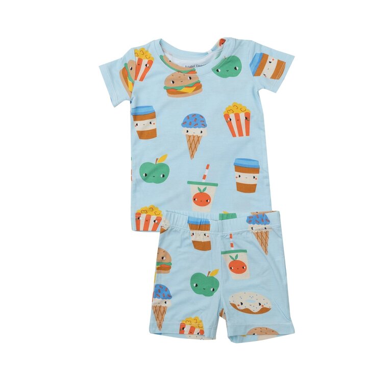 ANGEL DEAR Angel  Dear SB Send Snacks Blue Short LoungeWear Set