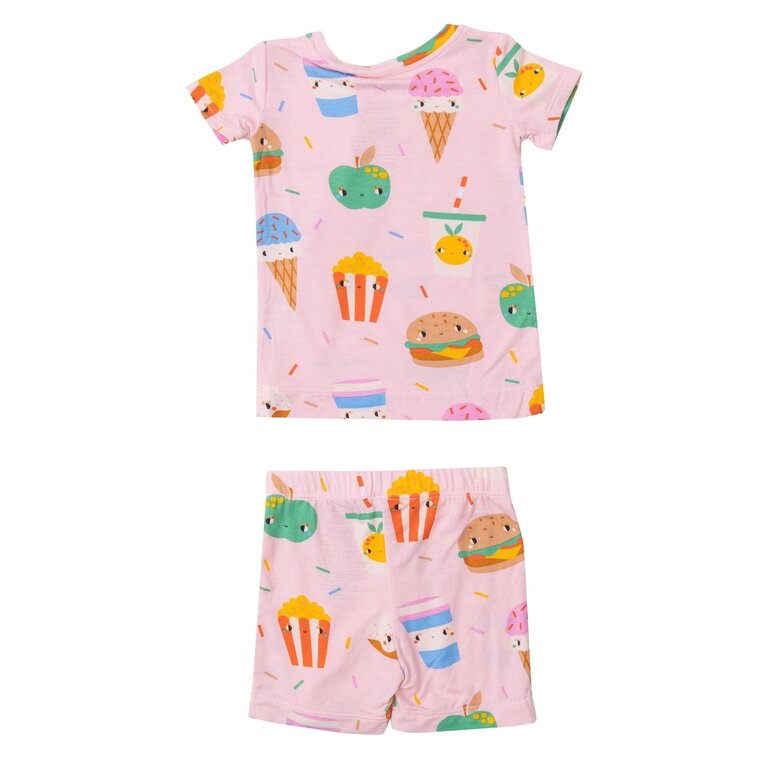 ANGEL DEAR Angel Dear SB Send Snacks Pink Short LoungeWear Set