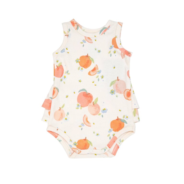 ANGEL DEAR Angel Dear SB Spring Peaches Ruffle Tank Bubble