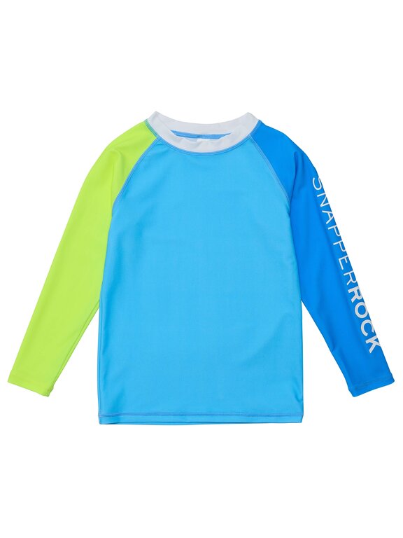 SNAPPER ROCK SNAPPER ROCK CITRON SPLASH COLORBLOCK LS RASH TOPBLUE