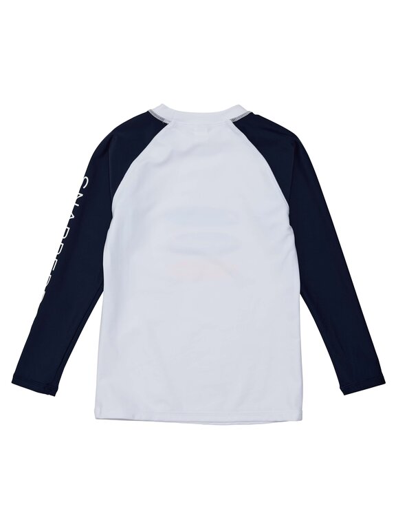 SNAPPER ROCK SNAPPER ROCK WAVE BREAK LS RASH TOPWHITE