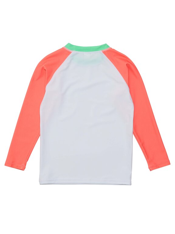 SNAPPER ROCK SNAPPER ROCK WHITE CORAL SLEEVE SUSTAINABLE RASH TOPWHITE