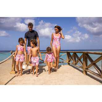 SNAPPER ROCK SNAPPER ROCK BLOOMING SUNSET SUSTAINABLE SWIM SHORTMULTI