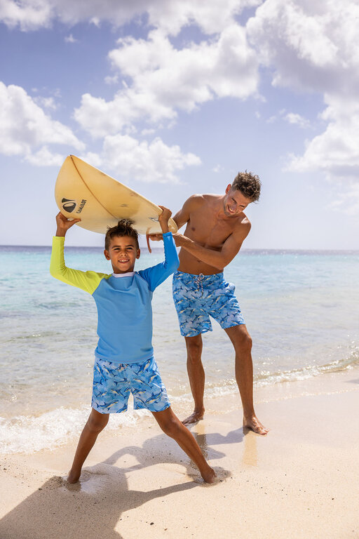 SNAPPER ROCK SNAPPER ROCK JAWSOME WAVES SWIM SHORTBLUE