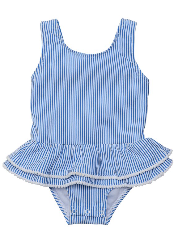 SNAPPER ROCK SNAPPER ROCK PARISIAN SUMMER SKIRT SWIMSUITBLUE / WHITE