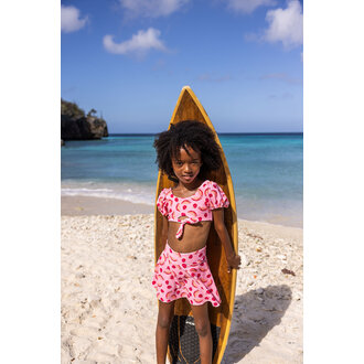 SNAPPER ROCK SNAPPER ROCK BERRY SWEET KNOT FRONT BIKINIPINK