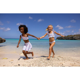 SNAPPER ROCK SNAPPER ROCK DAISY CHAIN ONE SHOULDER REVERSIBLE BIKINIBLUE