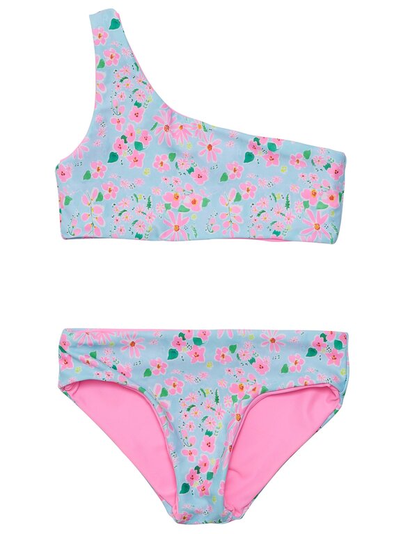 SNAPPER ROCK SNAPPER ROCK DAISY CHAIN ONE SHOULDER REVERSIBLE BIKINIBLUE