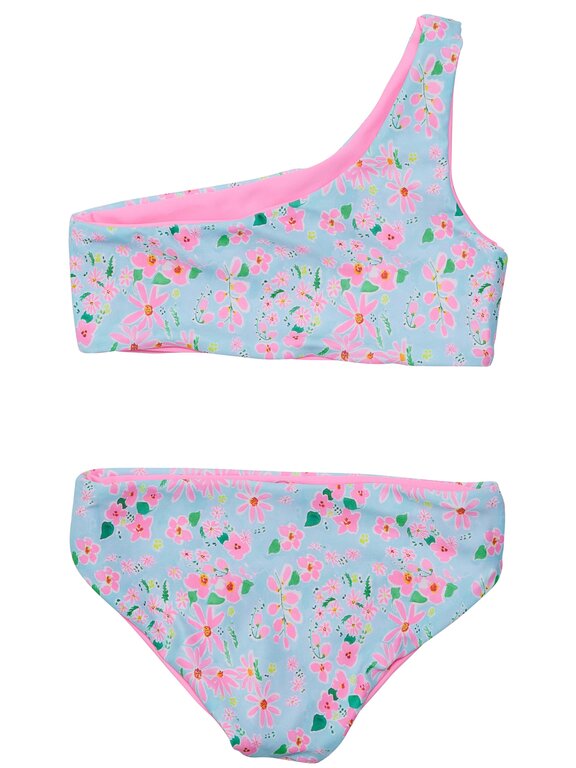 SNAPPER ROCK SNAPPER ROCK DAISY CHAIN ONE SHOULDER REVERSIBLE BIKINIBLUE