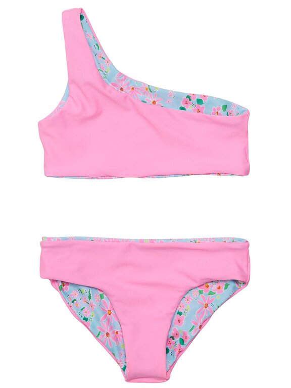 SNAPPER ROCK SNAPPER ROCK DAISY CHAIN ONE SHOULDER REVERSIBLE BIKINIBLUE