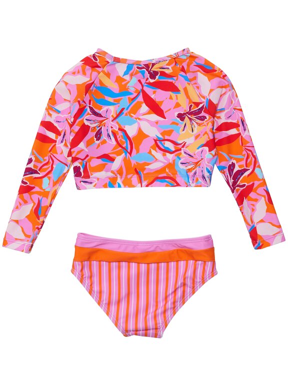 SNAPPER ROCK SNAPPER ROCK BLOOMING SUNSET SUSTAINABLE CROP LS RASH SETMULTI