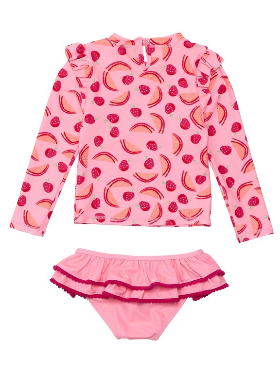 SNAPPER ROCK SNAPPER ROCK BERRY SWEET LS RUFFLE SETPINK