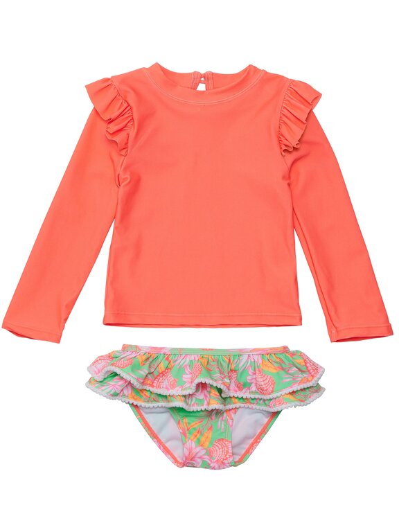 SNAPPER ROCK SNAPPER ROCK COASTAL SHELLS SUSTAINABLE RUFFLE SETGREEN