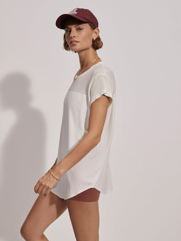 Varley Varley wakefield seamless tee snow white