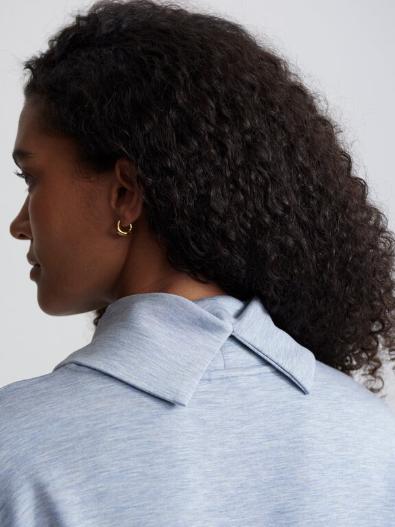 Varley Varley Freya Sweat Mid Blue Marl