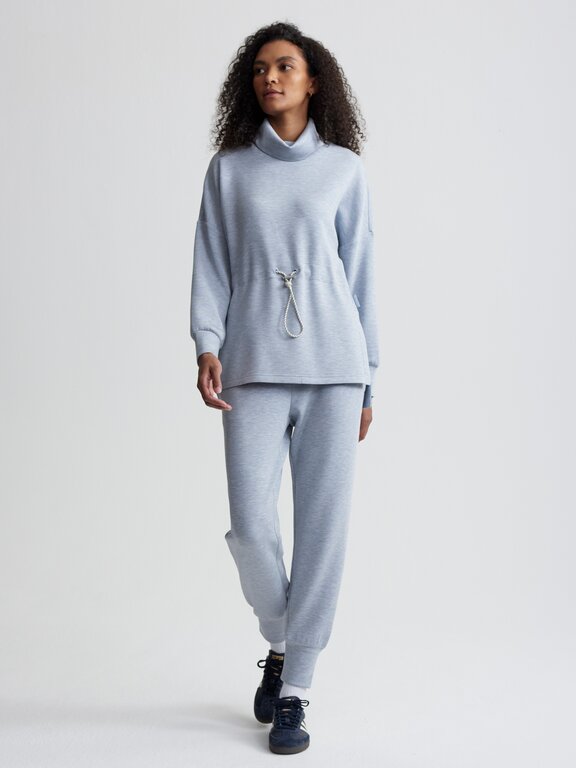 Varley Varley Freya Sweat Mid Blue Marl